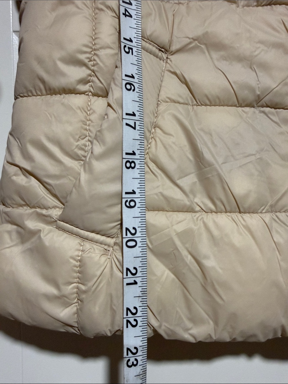 Boutique 9 Light Beige Quilted Puffer Vest fall - Picture 7 of 9